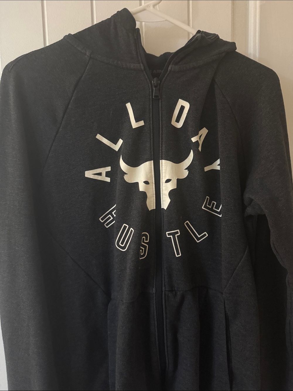 Project Rock Black Zip-Up Hoodie